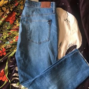 Brand new high rise boyfriend slim madewell jeans